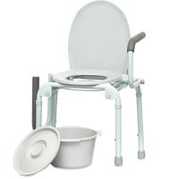 ProBasics Steel Drop-Arm Commode, 300 lb Weight Capacity, Sold 1/cs