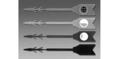 Tamper Evident Arrow, Double Barbed, Steam, White, MSPV / Government Only