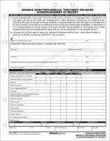 Acknowledgement of Receipt Form