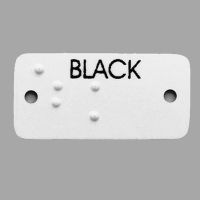 Aluminum Braille Clothing Labels