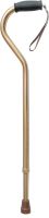 ProBasics Offset Cane with Strap (Bronze), 300 lb Weight Capacity, 10/cs