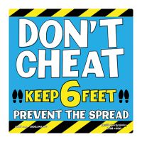 Don't Cheat Floor Marker Blue 