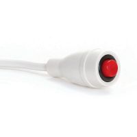 7-ft. Econocall 8-Pin DIN Call Cord for Tektone, White