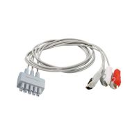 AHA Leadwire, 3-Lead Grabber, Molded, Large