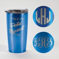 Himalayan Tumbler, Blue, Dental Hygienist, Personalized 