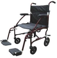 Fly Lite Transport Chair Burgundy, 19"