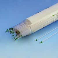 100% Plastic Micro-Hematocrit Capillary Tube with Green Tip, Ammonium Heparinized, 100/Vial, 10 Vials / Unit