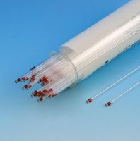 100% Plastic Micro-Hematocrit Capillary Tube with Red Tip, Sodium Heparinized, 100/Vial, 10 Vials / Unit