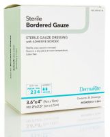 Sterile Gauze Dressing With Border by Dermarite Industries DRT11410
