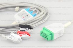 3-Wire ECG Lead Cable Assembly with Grabber, AHA