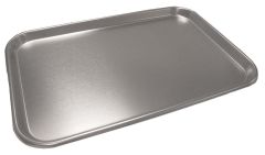 Stainless-Steel Oblong Instrument Tray with Rolled Bead, 19-3/16" x 12-3/4" x 3/4"