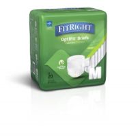 FitRight Plus Adult Incontinence Briefs, Size M, for Waist Size 32"-44"