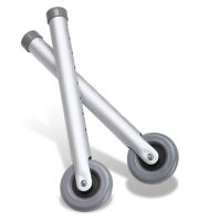 Footpiece Set with 3" Wheels for Walkers