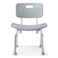 Aluminum Bath Bench with Back, Retail Packaging
