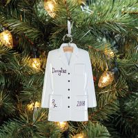 Lab Coat Ornament, Personalized