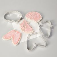 Cookie Cutter Set of 3, Lungs, Brain and Heart