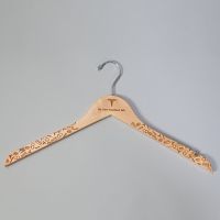 Personalized Natural Wood Hanger w/ Medical Scatter Print