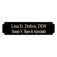 Black on Brass Name Badge