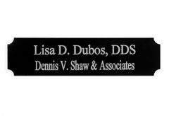 Black on Silver Name Badge, No Logo