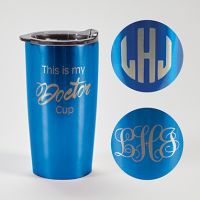 Himalayan Tumbler, Blue, Doctor, Personalized