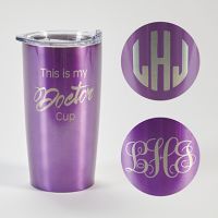 Himalayan Tumbler, Purple, Doctor, Personalized