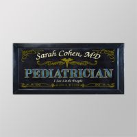 Pediatrician Decorative Framed Mirror, Personalized