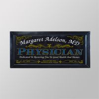 Physician Decorative Framed Mirror, Personalized