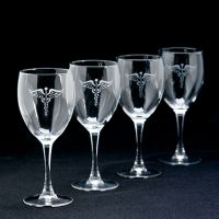 Caduceus Wine Glass Set