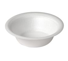 Disposable White Foam Bowls by Genpak GPK82100Z