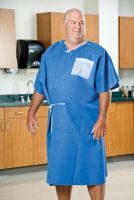Amplewear Non-Woven Exam Gown,Blue,40" x 50"