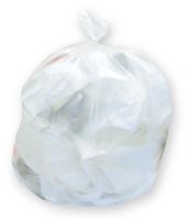 Can Liner, High-Density, Natural, 13 ?m, 33 gal., 33" x 40"