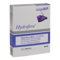 Hydrofera Blue Classic Foam Dressing with Moisture-Retentive Film, 4" x 4"