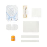 8-Piece IV Start Kit with Adult Shield Dressing, Chloraprep Frepp Applicator, Towel