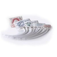 Blood Pressure Cuff, Soft, Disposable, 2 Tube Connector, Neonatal Number 3, Green / White