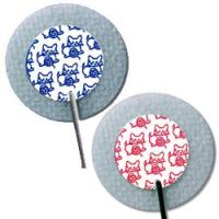 Cloth Prewired ECG Electrode, 1" Round, Kitty Cat JMI1050NPSMZ