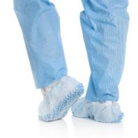 3-Layer Shoe Covers with Traction, Blue, Size XL