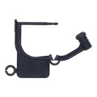 Non-Printed Locking Tag, Black, 1"