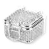 Micro Mesh Instrument Tray with Lid, 40 mm x 40 mm x 20 mm