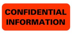 Chart Label  Confidential Information