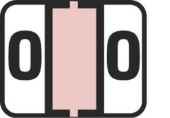 End Tab Numeric Filing Label - 0