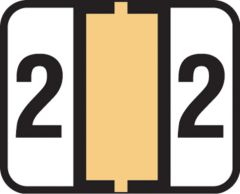 End Tab Numeric Filing Label - 2