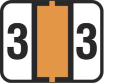 End Tab Numeric Filing Label - 3