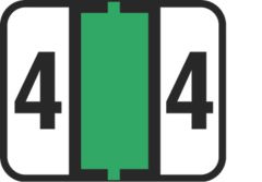 End Tab Numeric Filing Label - 4