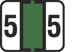 End Tab Numeric Filing Label - 5