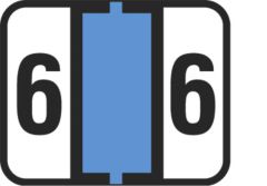 End Tab Numeric Filing Label - 6