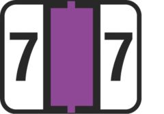 End Tab Numeric Filing Label - 7