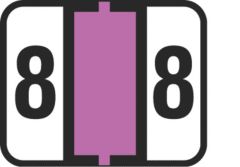 End Tab Numeric Filing Label - 8