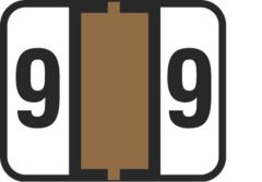 End Tab Numeric Filing Label - 9