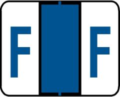 End Tab Alpha Filing Label - F