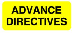 Chart Label  Advance Directives